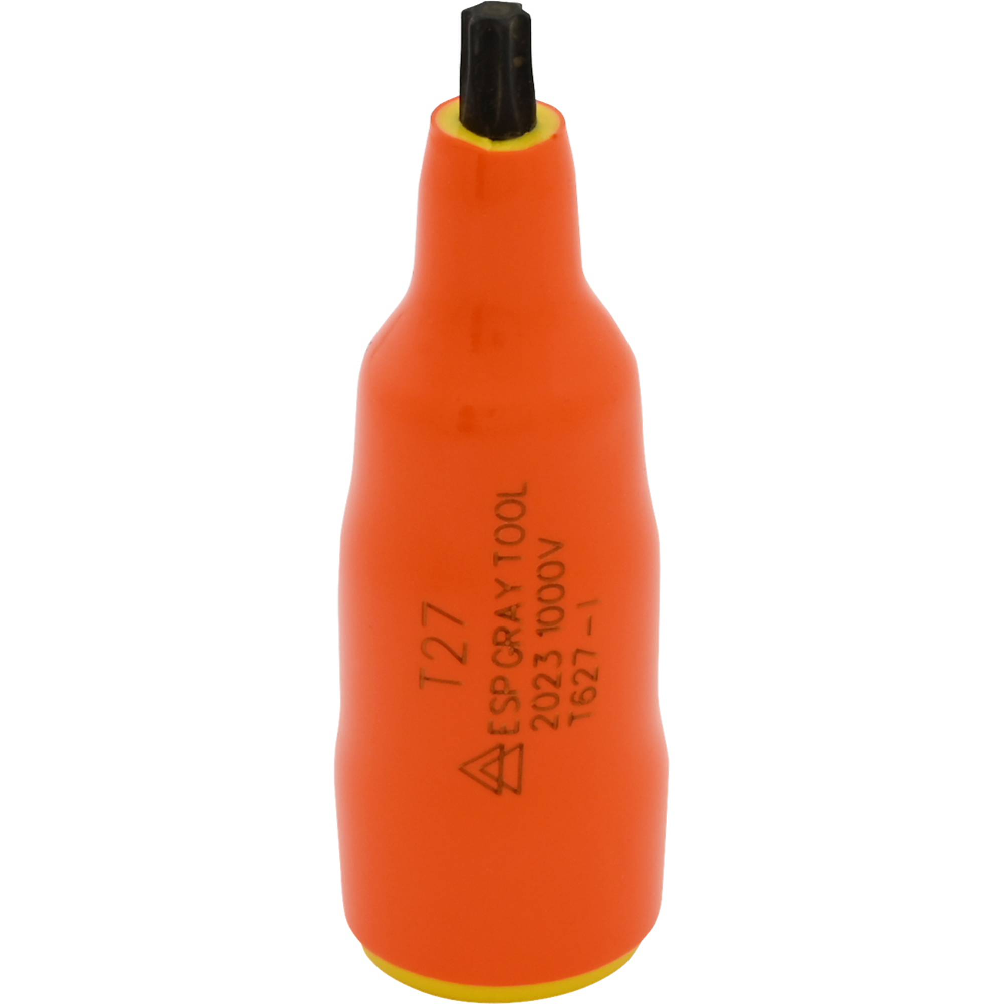Gray Tools, T27 X 3/8in. Drive Torx 1000V Insulated Socket, Drive Size 3/8 in, Model# T627-I